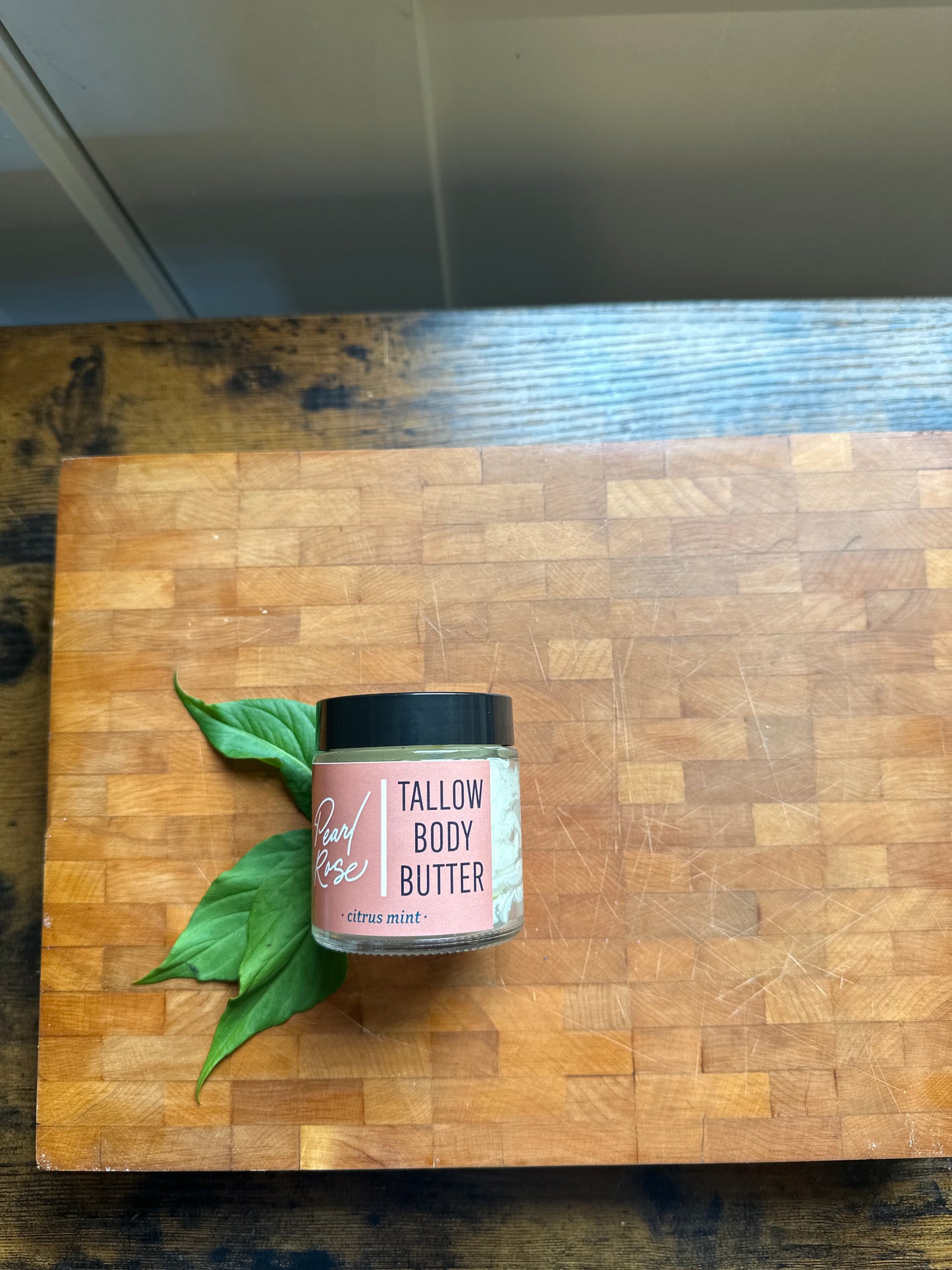 TALLOW BODY BUTTER--CITRUS-MINT 4OZ