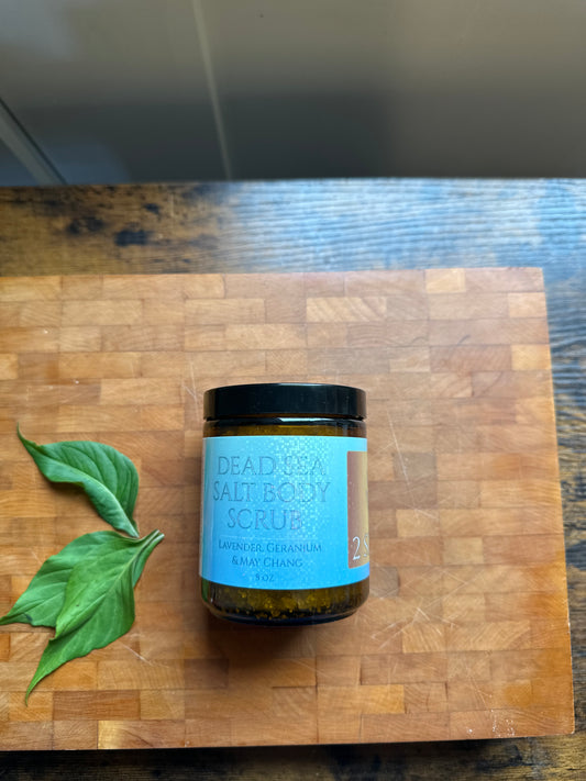 DEAD SEA SALT BODY SCRUB--8 OZ