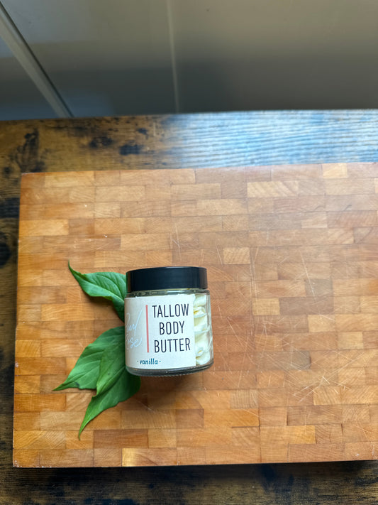 TALLOW BODY BUTTER--VANILLA 4OZ